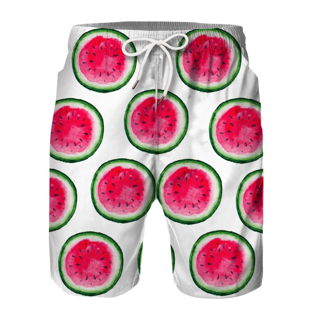 Watermelon Pattern Swim Trunks Shorts 3D Beach Shorts For Men Boys ...
