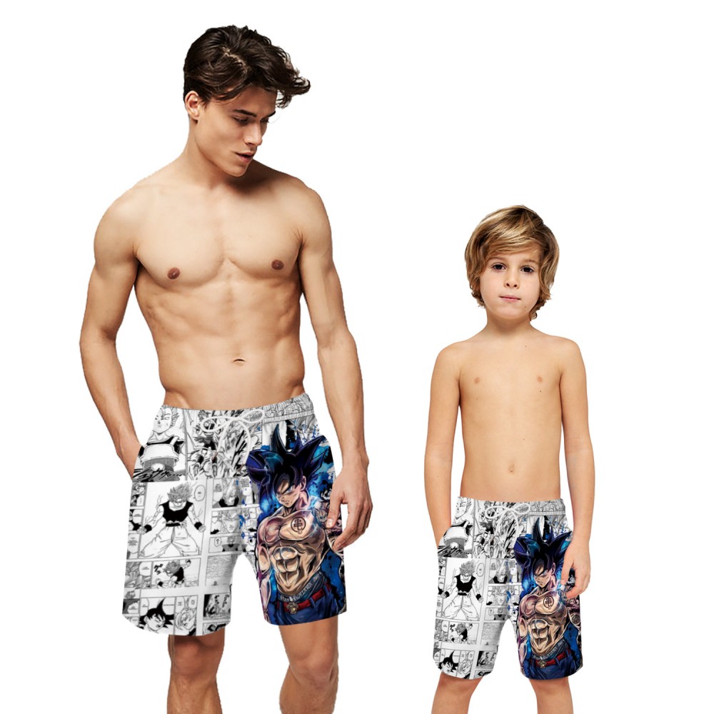 Teens Spider-Man Swim Trunks Quick Dry 3D Printed Beach Shorts with Pockets 
