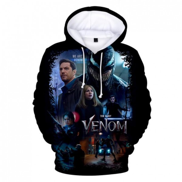 Venom Hoodies 3D Print Unisex Pullover Sweatshirt Casual Tops