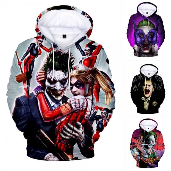 The Hahaha Joker Hoodie 3D Pullover Sweatshirts Hoodies For Men & Women