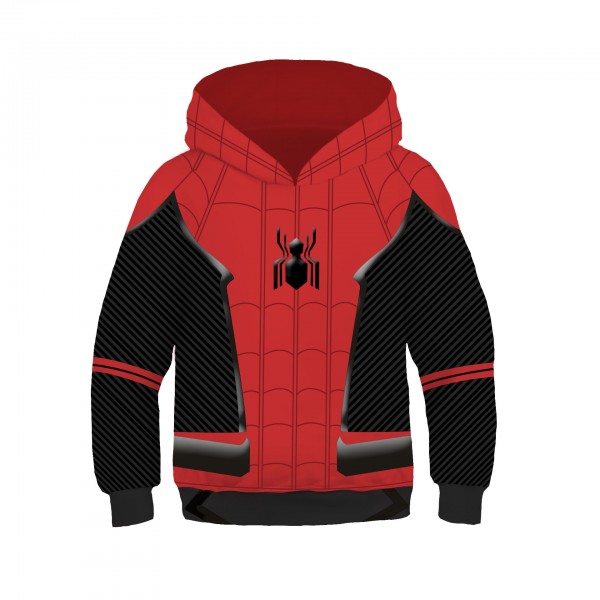 Kids Spiderman Hoodie - Spider-Man 3D Pullover Hoodies Sweatshirt