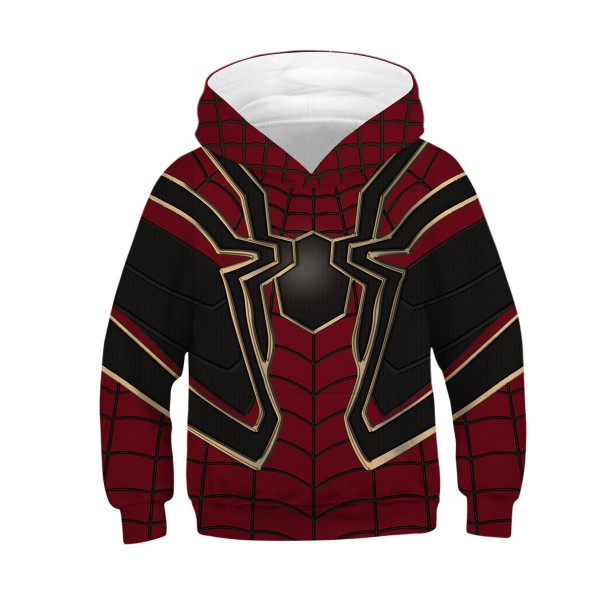 Kids Spiderman Hoodie - Iron Spider-Man 3D Pullover Hoodies Sweatshirt