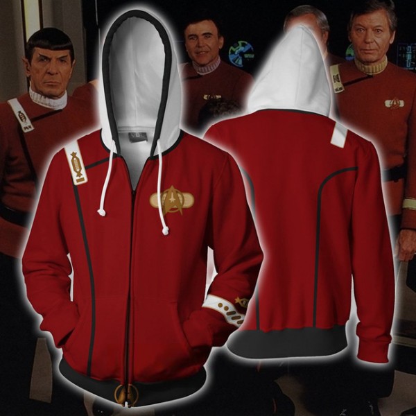 Star Trek Hoodie 3D Zip Up Jacket Coats