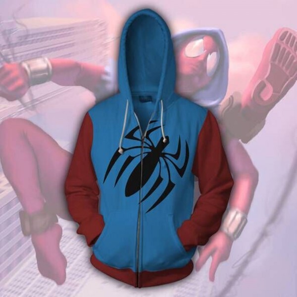 Spiderman Hoodies - Scarlet Spider-Man Zip Up 3D Jacket Coat