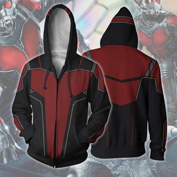 The Avengers Hoodies - Ant Man 3D Zip Up Hoodie Jacket Coat