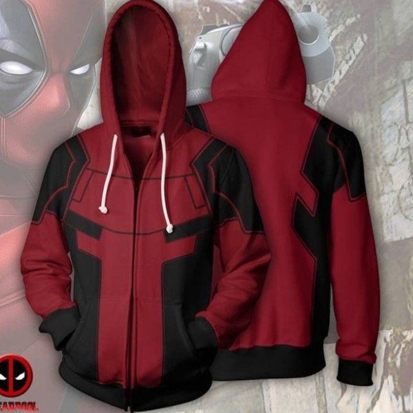 Deadpool Hoodies - Deadpool 2 3D Zip Up Hoodie Jacket Coats