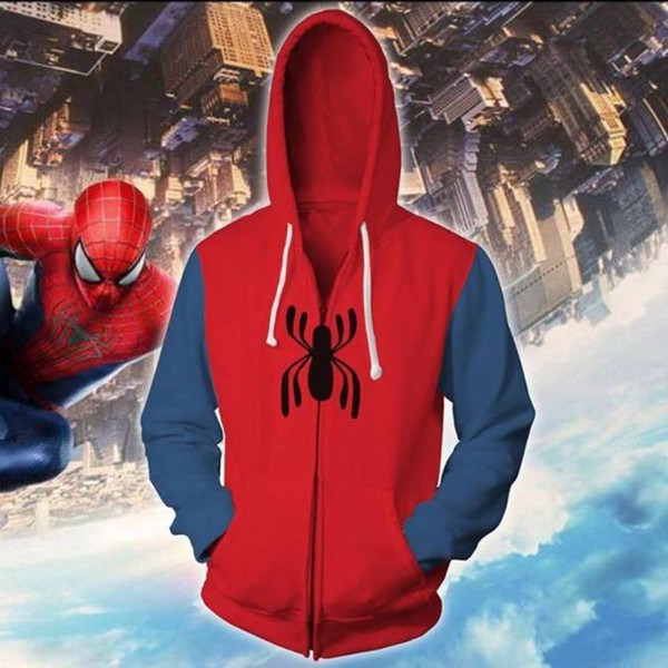 Spiderman Hoodies - Spider-Man Homecoming 3D Zip Up Hoodie Jacket