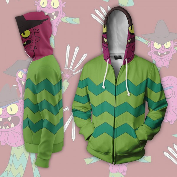 Rick And Morty 3D Hoodie Zip Up Jacket Coat