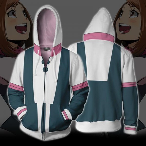 My Hero Academia Hoodies - Ochaco Uraraka 3D Zip Up Hoodie Jacket Coat