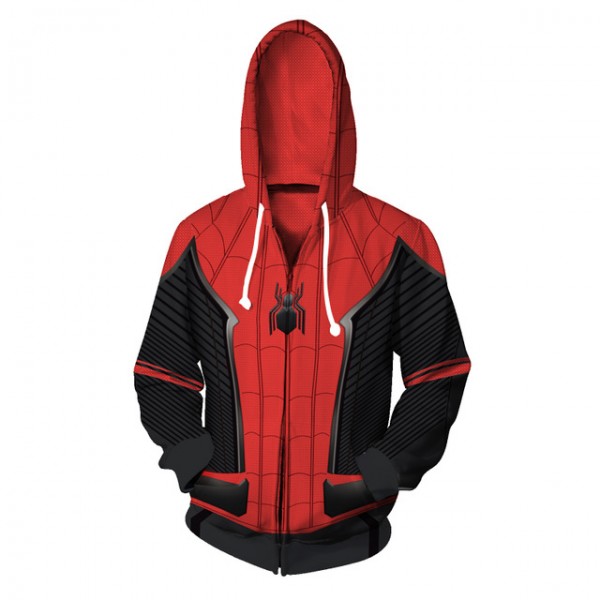 Spiderman Hoodies - Spider-Man Far From Home Zip Up 3D Jacket Coat