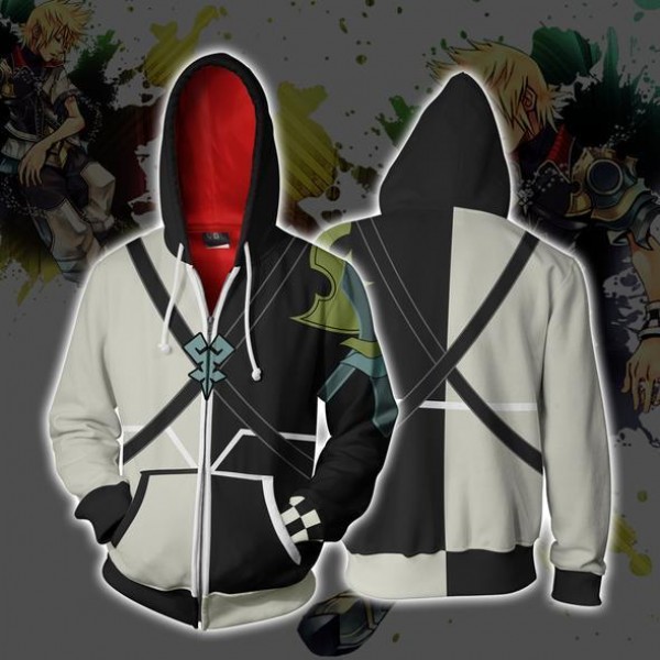 Kingdom Hearts Hoodie Jacket - Ventus Zip Up Hoodies 3D Jacket Coat