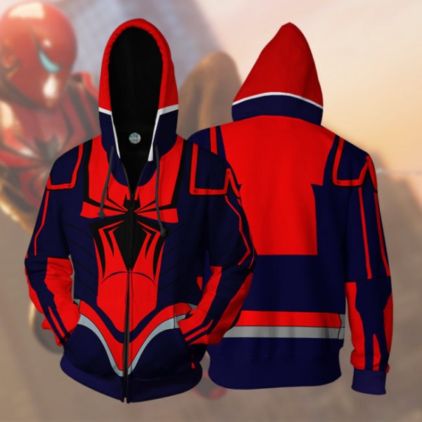 Spiderman Hoodie Jacket - Spider-Armor MK III PS4 Jacket 3D Zip Up Hoodies Cosplay