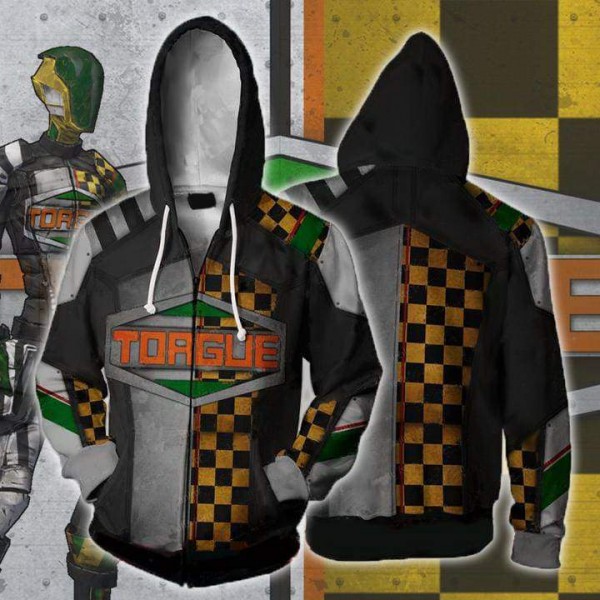 Borderlands Hoodie - Torgue V2 3D Zip Up Hoodies Jacket Cosplay