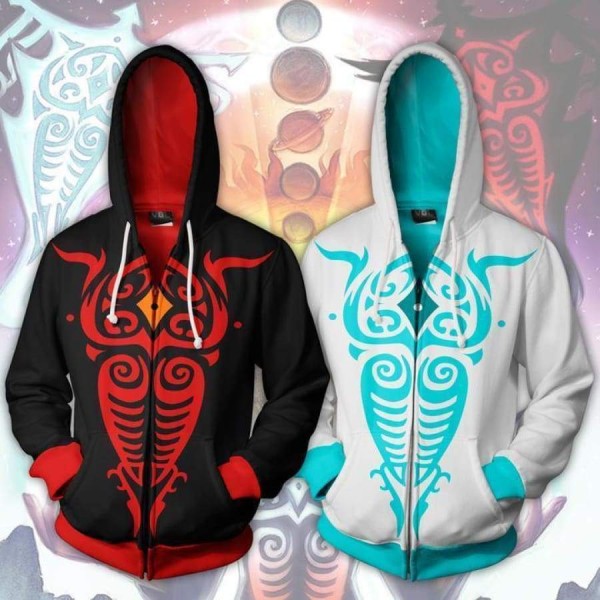 The Legend of Korra Hoodie - Vaatu and Raava Zip Up Hoodies Jacket Cosplay