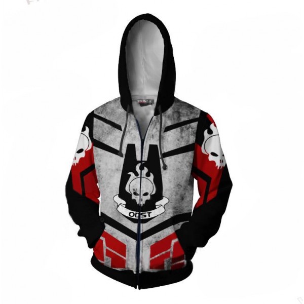 Halo Hoodie - ODST 3D Zip Up Hoodies Jacket Coat Cosplay
