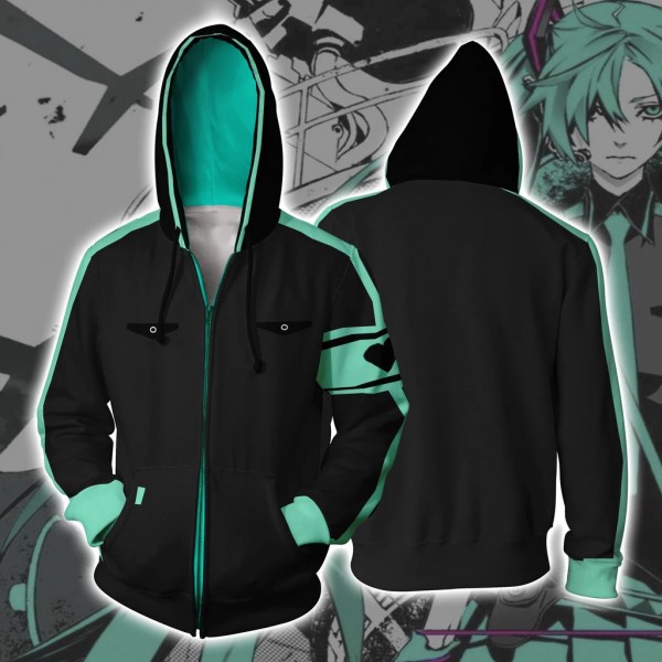 Hatsune Miku 3D Hoodie Jacket Zip Up Coat Cosplay