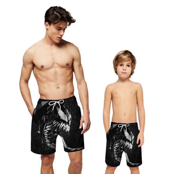 Venom Swim Trunks Shorts Black 3D Beach Shorts For Men Boys