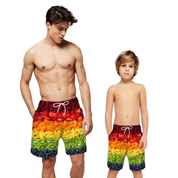 Fruit Pattern Swim Trunks Shorts 3D Beach Shorts For Men Boys