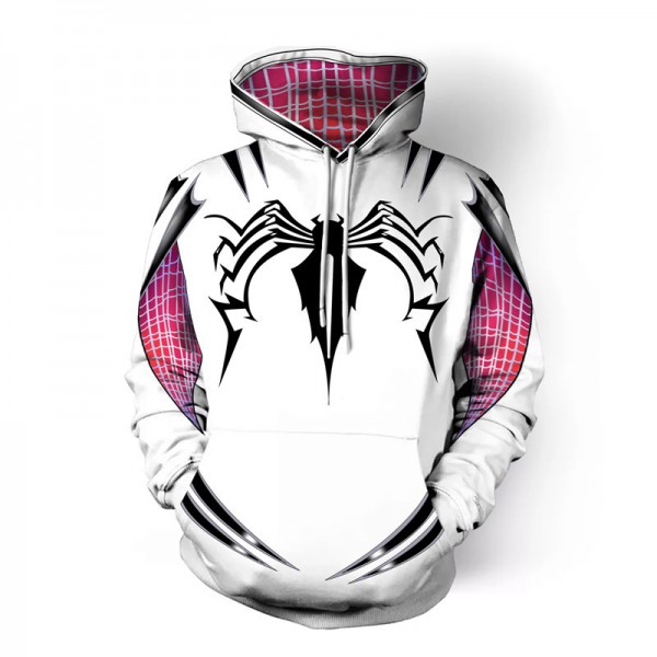Spider-Man Spider-Gwen Hoodie 3D Sweatshirt Pullover Tops